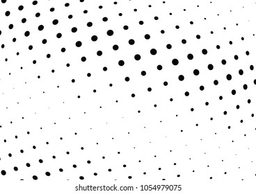 Abstract halftone wave dotted background. Halftone twisted grunge pattern, dot, circle.  Vector modern optical halftone pop art texture for poster, business card, cover, label mock-up, sticker layout