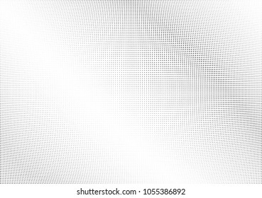 Abstract halftone wave dotted background. Halftone twisted grunge pattern, dot, circle.  Vector modern optical halftone pop art texture for poster, business card, cover, label mock-up, sticker layout