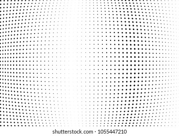 Abstract halftone wave dotted background. Halftone twisted grunge pattern, dot, circle.  Vector modern optical halftone pop art texture for poster, business card, cover, label mock-up, sticker layout