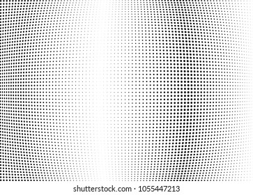 Abstract halftone wave dotted background. Halftone twisted grunge pattern, dot, circle.  Vector modern optical halftone pop art texture for poster, business card, cover, label mock-up, sticker layout