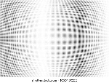 Abstract halftone wave dotted background. Halftone twisted grunge pattern, dot, circle.  Vector modern optical halftone pop art texture for poster, business card, cover, label mock-up, sticker layout