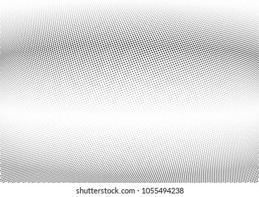 Abstract halftone wave dotted background. Halftone twisted grunge pattern, dot, circle.  Vector modern optical halftone pop art texture for poster, business card, cover, label mock-up, sticker layout