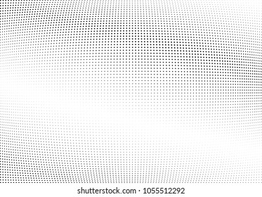 Abstract halftone wave dotted background. Halftone twisted grunge pattern, dot, circle.  Vector modern optical halftone pop art texture for poster, business card, cover, label mock-up, sticker layout