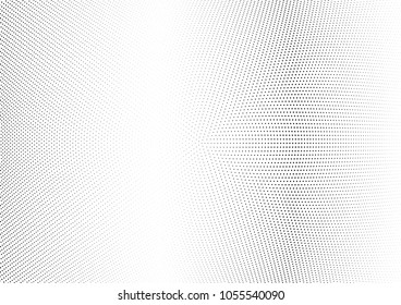 Abstract halftone wave dotted background. Halftone twisted grunge pattern, dot, circle.  Vector modern optical halftone pop art texture for poster, business card, cover, label mock-up, sticker layout