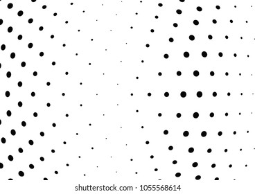 Abstract halftone wave dotted background. Halftone twisted grunge pattern, dot, circle.  Vector modern optical halftone pop art texture for poster, business card, cover, label mock-up, sticker layout