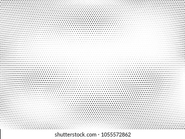 Abstract halftone wave dotted background. Halftone twisted grunge pattern, dot, circle.  Vector modern optical halftone pop art texture for poster, business card, cover, label mock-up, sticker layout