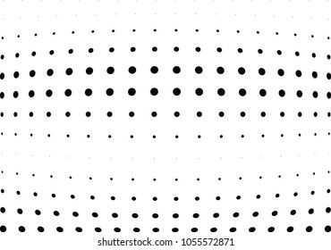 Abstract halftone wave dotted background. Halftone twisted grunge pattern, dot, circle.  Vector modern optical halftone pop art texture for poster, business card, cover, label mock-up, sticker layout