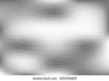 Abstract halftone wave dotted background. Halftone twisted grunge pattern, dot, circle.  Vector modern optical halftone pop art texture for poster, business card, cover, label mock-up, sticker layout