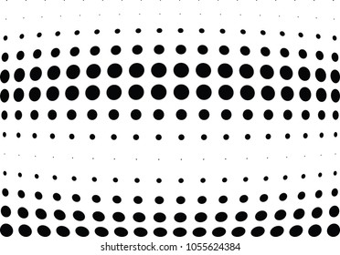 Abstract halftone wave dotted background. Halftone twisted grunge pattern, dot, circle.  Vector modern optical halftone pop art texture for poster, business card, cover, label mock-up, sticker layout