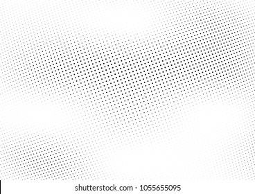 Abstract halftone wave dotted background. Halftone twisted grunge pattern, dot, circle.  Vector modern optical halftone pop art texture for poster, business card, cover, label mock-up, sticker layout