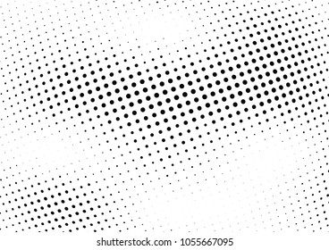 Abstract halftone wave dotted background. Halftone twisted grunge pattern, dot, circle.  Vector modern optical halftone pop art texture for poster, business card, cover, label mock-up, sticker layout
