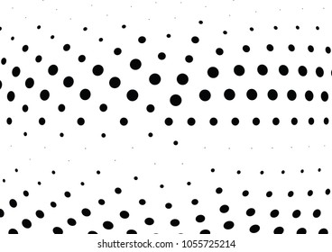 Abstract halftone wave dotted background. Halftone twisted grunge pattern, dot, circle.  Vector modern optical halftone pop art texture for poster, business card, cover, label mock-up, sticker layout