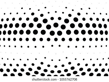 Abstract halftone wave dotted background. Halftone twisted grunge pattern, dot, circle.  Vector modern optical halftone pop art texture for poster, business card, cover, label mock-up, sticker layout