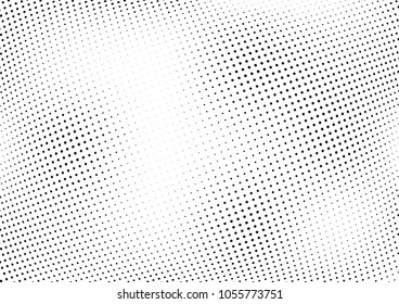 Abstract halftone wave dotted background. Halftone twisted grunge pattern, dot, circle.  Vector modern optical halftone pop art texture for poster, business card, cover, label mock-up, sticker layout