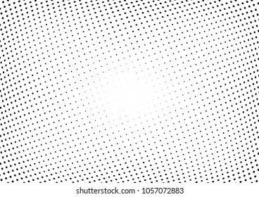 Abstract halftone wave dotted background. Halftone twisted grunge pattern, dot, circle.  Vector modern optical halftone pop art texture for poster, business card, cover, label mock-up, sticker layout
