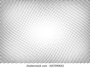 Abstract halftone wave dotted background. Halftone twisted grunge pattern, dot, circle.  Vector modern optical halftone pop art texture for poster, business card, cover, label mock-up, sticker layout