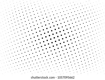 Abstract halftone wave dotted background. Halftone twisted grunge pattern, dot, circle.  Vector modern optical halftone pop art texture for poster, business card, cover, label mock-up, sticker layout