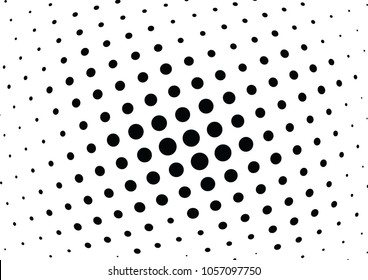 Abstract halftone wave dotted background. Halftone twisted grunge pattern, dot, circle.  Vector modern optical halftone pop art texture for poster, business card, cover, label mock-up, sticker layout