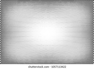 Abstract halftone wave dotted background. Halftone twisted grunge pattern, dot, circle.  Vector modern optical halftone pop art texture for poster, business card, cover, label mock-up, sticker layout