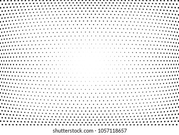 Abstract halftone wave dotted background. Halftone twisted grunge pattern, dot, circle.  Vector modern optical halftone pop art texture for poster, business card, cover, label mock-up, sticker layout