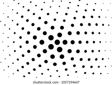 Abstract halftone wave dotted background. Halftone twisted grunge pattern, dot, circle.  Vector modern optical halftone pop art texture for poster, business card, cover, label mock-up, sticker layout