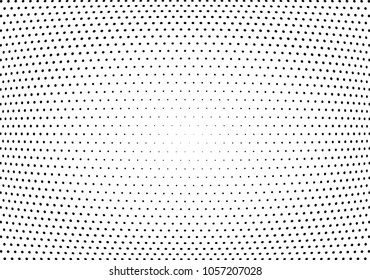 Abstract halftone wave dotted background. Halftone twisted grunge pattern, dot, circle.  Vector modern optical halftone pop art texture for poster, business card, cover, label mock-up, sticker layout