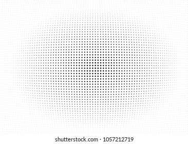 Abstract halftone wave dotted background. Halftone twisted grunge pattern, dot, circle.  Vector modern optical halftone pop art texture for poster, business card, cover, label mock-up, sticker layout