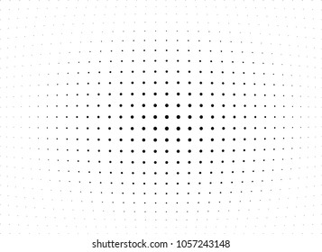 Abstract halftone wave dotted background. Halftone twisted grunge pattern, dot, circle.  Vector modern optical halftone pop art texture for poster, business card, cover, label mock-up, sticker layout