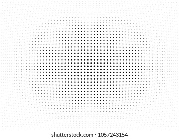 Abstract halftone wave dotted background. Halftone twisted grunge pattern, dot, circle.  Vector modern optical halftone pop art texture for poster, business card, cover, label mock-up, sticker layout