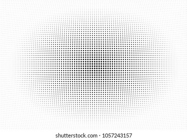 Abstract halftone wave dotted background. Halftone twisted grunge pattern, dot, circle.  Vector modern optical halftone pop art texture for poster, business card, cover, label mock-up, sticker layout