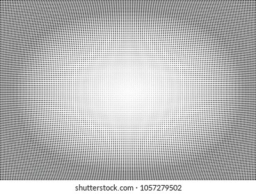 Abstract halftone wave dotted background. Halftone twisted grunge pattern, dot, circle.  Vector modern optical halftone pop art texture for poster, business card, cover, label mock-up, sticker layout