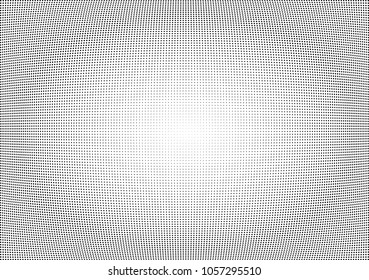 Abstract halftone wave dotted background. Halftone twisted grunge pattern, dot, circle.  Vector modern optical halftone pop art texture for poster, business card, cover, label mock-up, sticker layout