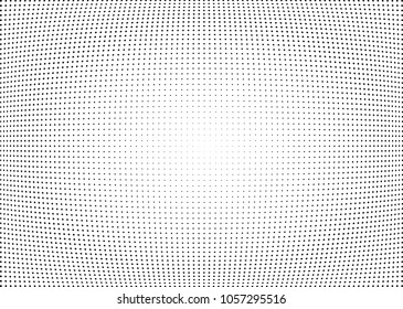 Abstract halftone wave dotted background. Halftone twisted grunge pattern, dot, circle.  Vector modern optical halftone pop art texture for poster, business card, cover, label mock-up, sticker layout