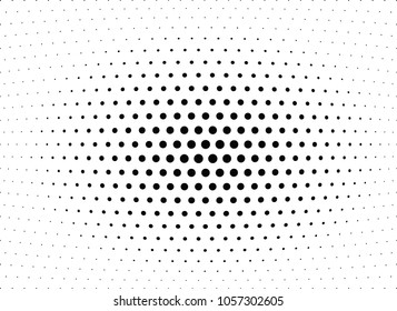 Abstract halftone wave dotted background. Halftone twisted grunge pattern, dot, circle.  Vector modern optical halftone pop art texture for poster, business card, cover, label mock-up, sticker layout