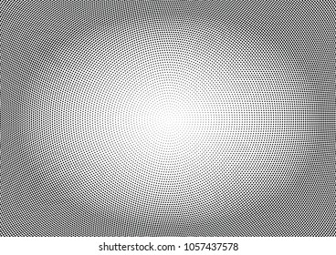 Abstract halftone wave dotted background. Halftone twisted grunge pattern, dot, circle.  Vector modern optical halftone pop art texture for poster, business card, cover, label mock-up, sticker layout