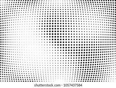 Abstract halftone wave dotted background. Halftone twisted grunge pattern, dot, circle.  Vector modern optical halftone pop art texture for poster, business card, cover, label mock-up, sticker layout
