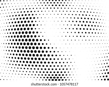 Abstract halftone wave dotted background. Halftone twisted grunge pattern, dot, circle.  Vector modern optical halftone pop art texture for poster, business card, cover, label mock-up, sticker layout