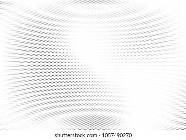 Abstract halftone wave dotted background. Halftone twisted grunge pattern, dot, circle.  Vector modern optical halftone pop art texture for poster, business card, cover, label mock-up, sticker layout