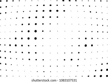 Abstract halftone wave dotted background. Halftone twisted grunge pattern, dot, circle.  Vector modern optical halftone pop art texture for poster, business card, cover, label mock-up, sticker layout