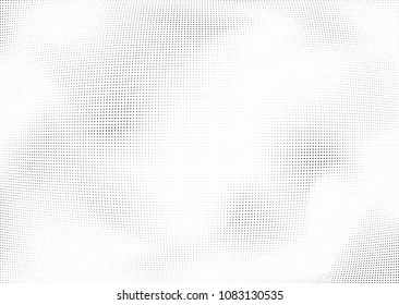 Abstract halftone wave dotted background. Halftone twisted grunge pattern, dot, circle.  Vector modern optical halftone pop art texture for poster, business card, cover, label mock-up, sticker layout
