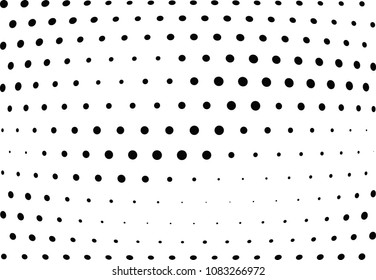 Abstract halftone wave dotted background. Halftone twisted grunge pattern, dot, circle.  Vector modern optical halftone pop art texture for poster, business card, cover, label mock-up, sticker layout