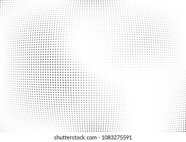 Abstract halftone wave dotted background. Halftone twisted grunge pattern, dot, circle.  Vector modern optical halftone pop art texture for poster, business card, cover, label mock-up, sticker layout