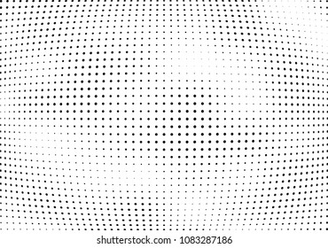 Abstract halftone wave dotted background. Halftone twisted grunge pattern, dot, circle.  Vector modern optical halftone pop art texture for poster, business card, cover, label mock-up, sticker layout