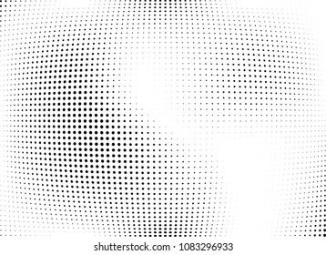 Abstract halftone wave dotted background. Halftone twisted grunge pattern, dot, circle.  Vector modern optical halftone pop art texture for poster, business card, cover, label mock-up, sticker layout