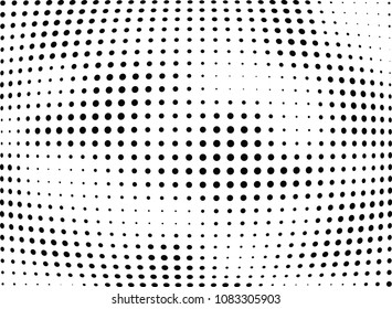 Abstract halftone wave dotted background. Halftone twisted grunge pattern, dot, circle.  Vector modern optical halftone pop art texture for poster, business card, cover, label mock-up, sticker layout