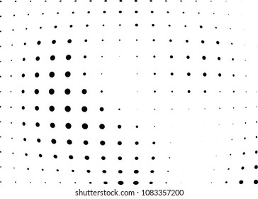 Abstract halftone wave dotted background. Halftone twisted grunge pattern, dot, circle.  Vector modern optical halftone pop art texture for poster, business card, cover, label mock-up, sticker layout