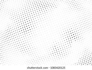 Abstract halftone wave dotted background. Halftone twisted grunge pattern, dot, circle.  Vector modern optical halftone pop art texture for poster, business card, cover, label mock-up, sticker layout