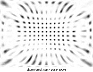 Abstract halftone wave dotted background. Halftone twisted grunge pattern, dot, circle.  Vector modern optical halftone pop art texture for poster, business card, cover, label mock-up, sticker layout