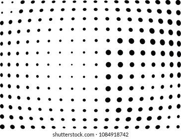 Abstract halftone wave dotted background. Halftone twisted grunge pattern, dot, circle.  Vector modern optical halftone pop art texture for poster, business card, cover, label mock-up, sticker layout
