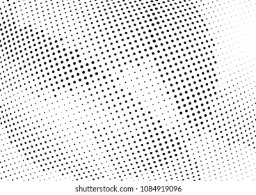 Abstract halftone wave dotted background. Halftone twisted grunge pattern, dot, circle.  Vector modern optical halftone pop art texture for poster, business card, cover, label mock-up, sticker layout